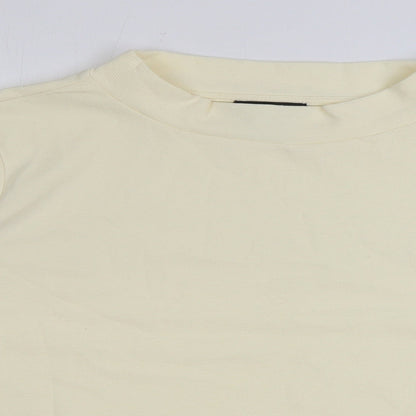 Jones New York Womens Ivory Mock Neck Polyester Pullover Jumper Size XL