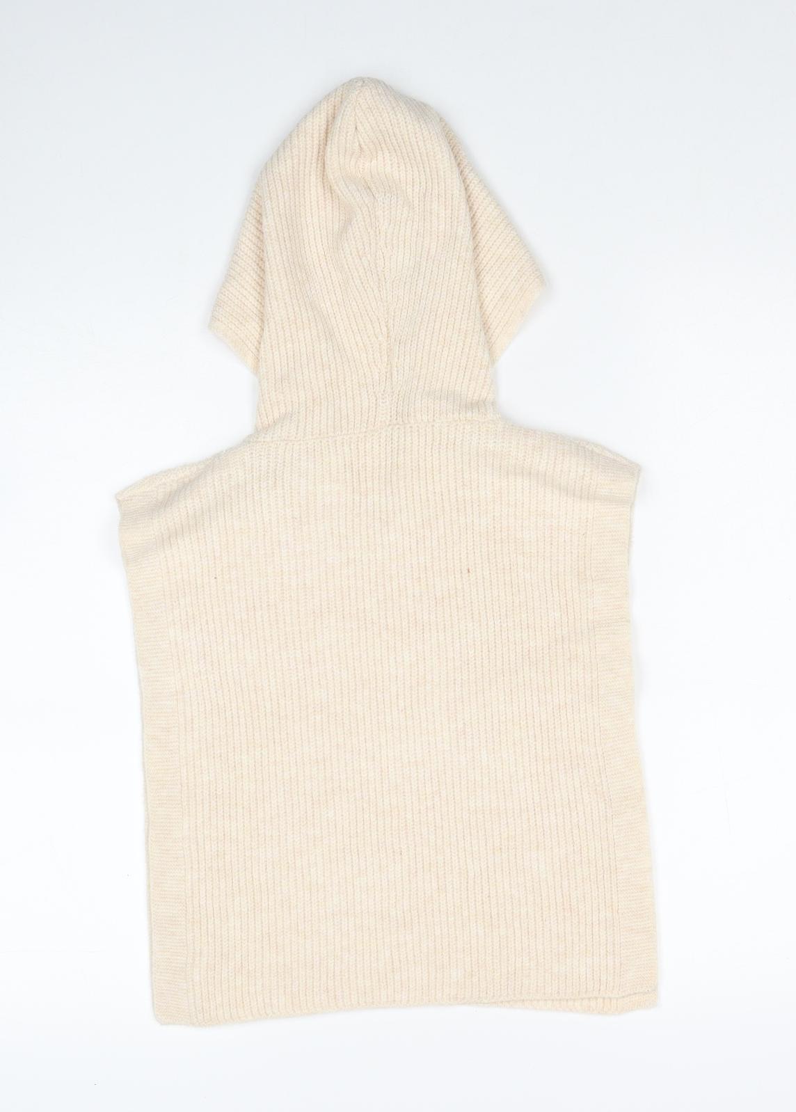Primark Womens Beige Round Neck Polyester Pullover Jumper One Size