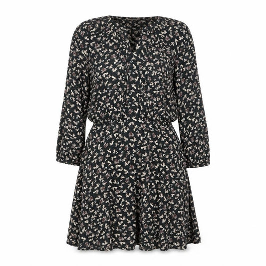 Indigo Womens Grey Geometric Modal A-Line Size 10 Boat Neck Pullover - Squirrel Print