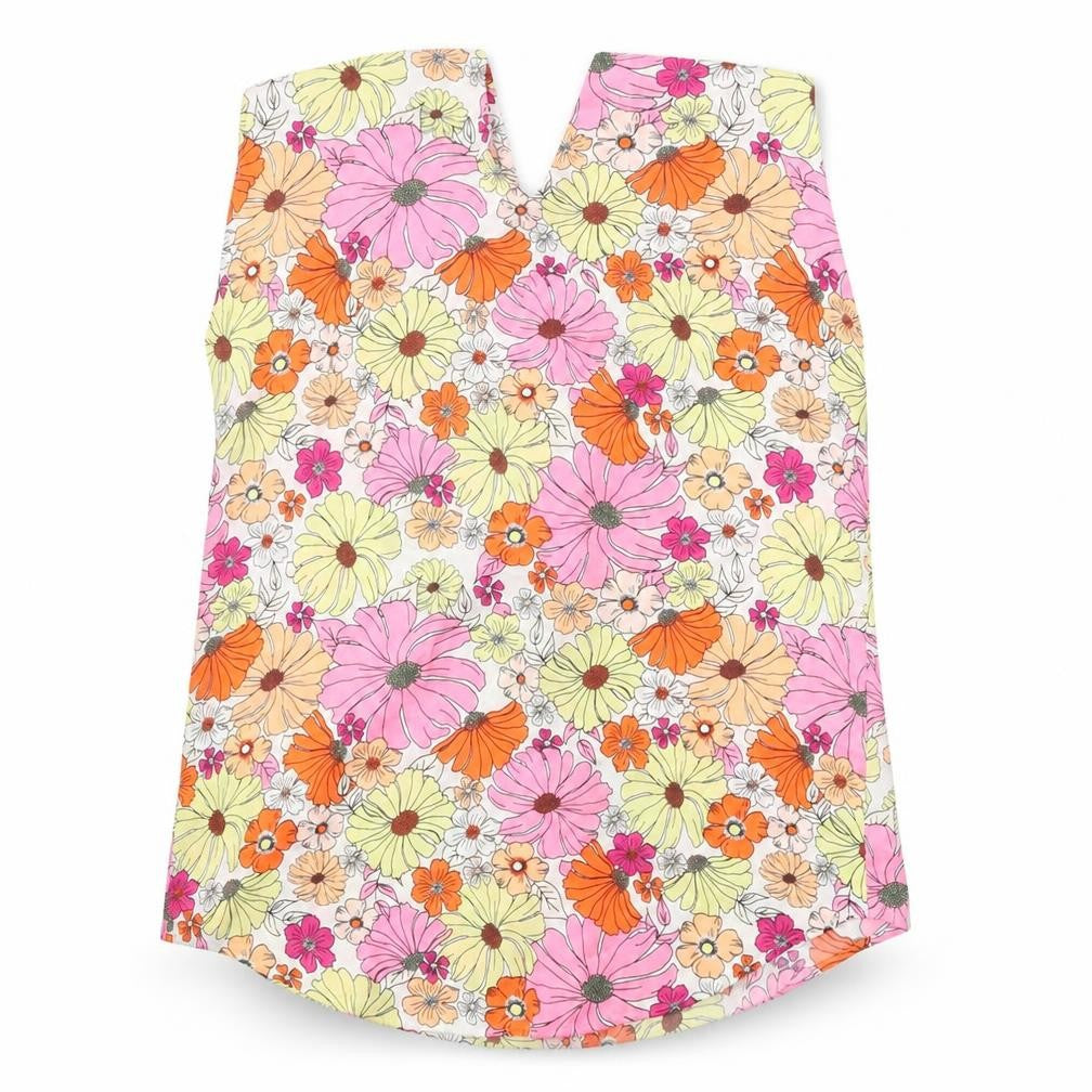 Marks & Spencer Womens Pink Floral Polyester Basic Tank Size 8 V-Neck