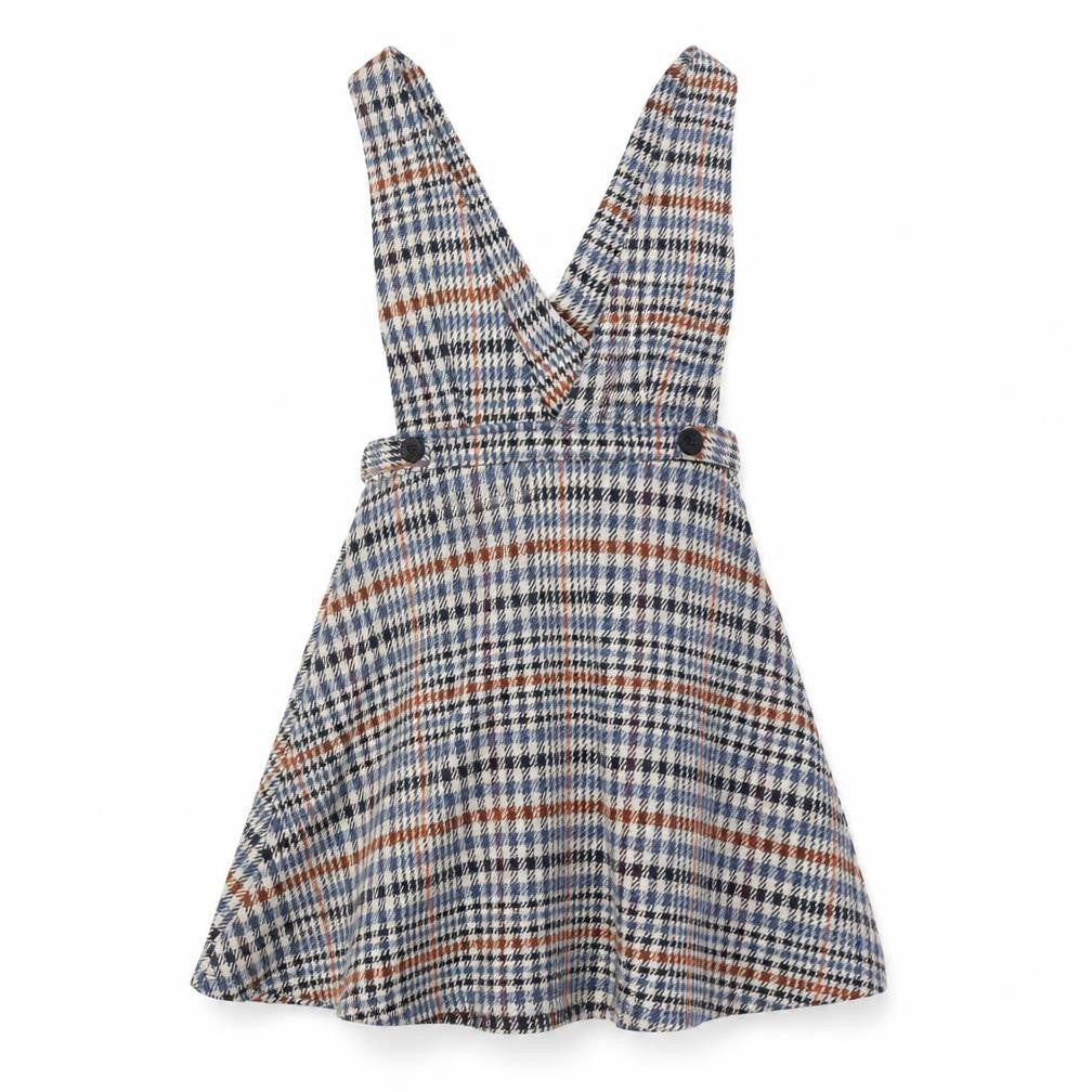 Red Herring Womens Multicoloured Geometric Polyester Pinafore/Dungaree Dress Size 8 V-Neck Button