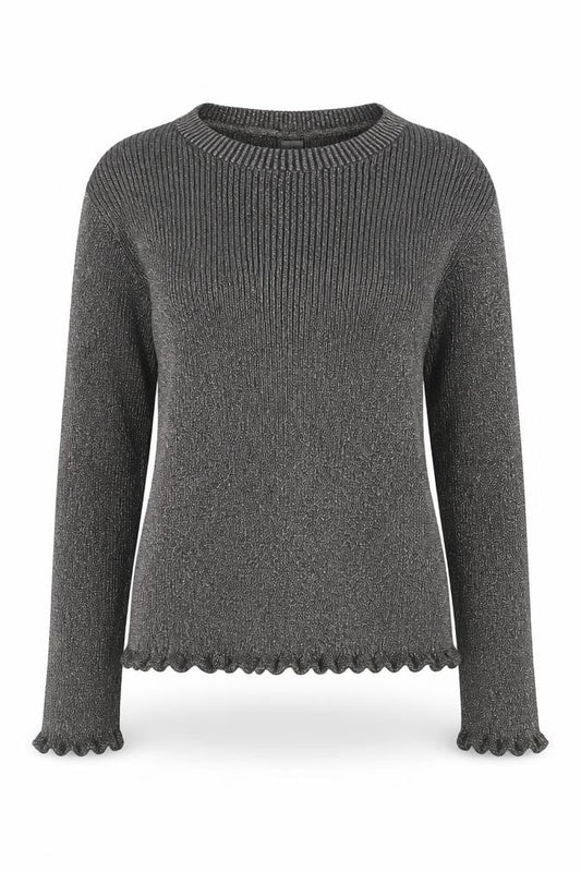 Tu Womens Gold Round Neck Cotton Pullover Jumper Size 10