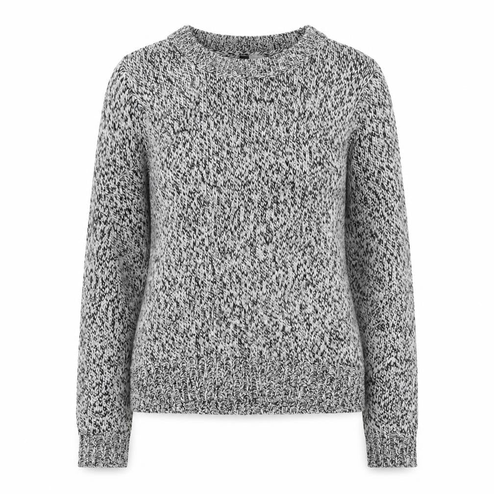 H&M Womens Grey Round Neck Acrylic Pullover Jumper Size XS