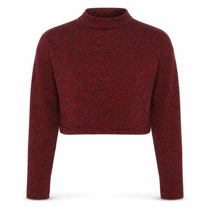 Atmosphere Womens Red Viscose Basic T-Shirt Size 8 Mock Neck