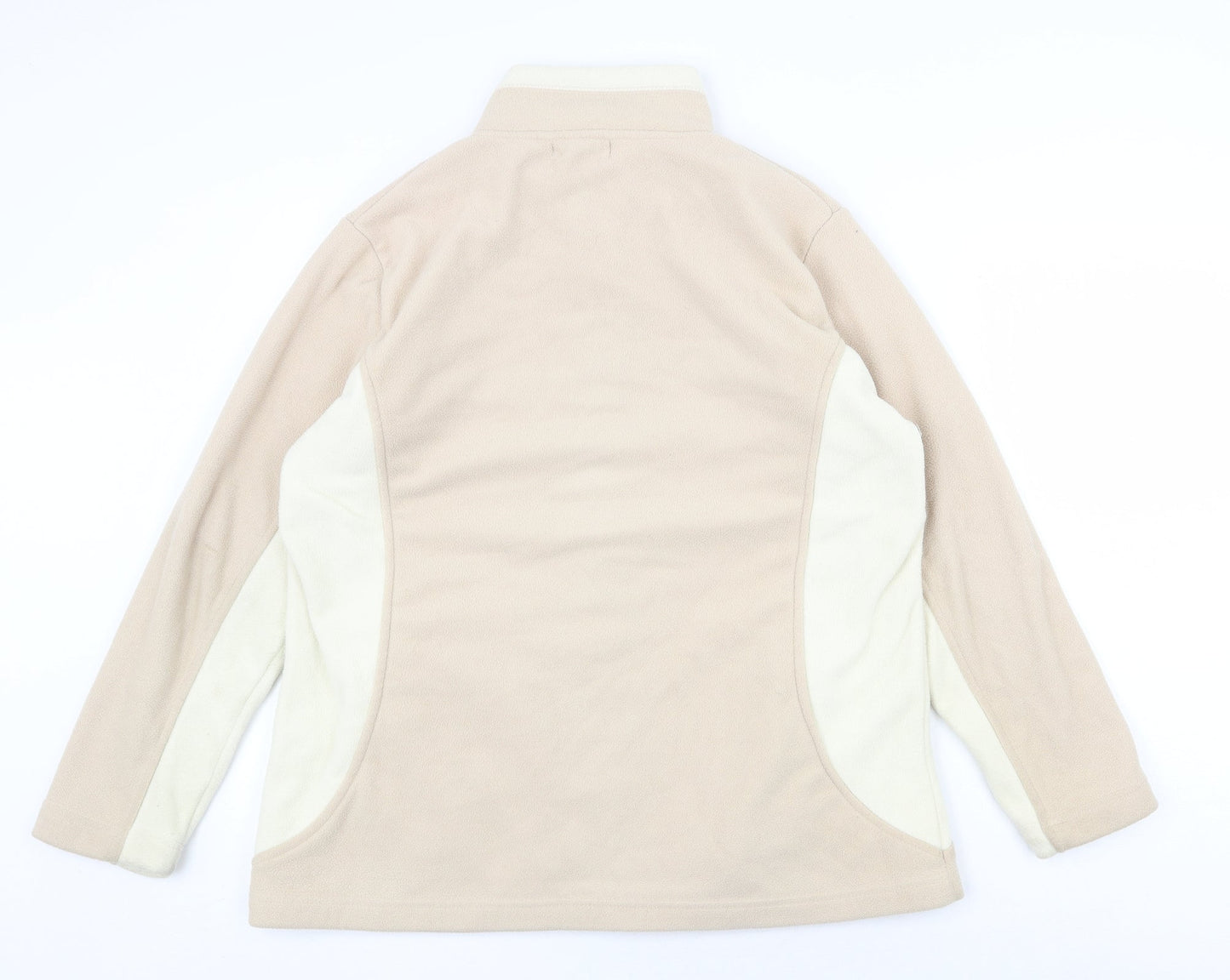 Bonmarché Womens Beige Geometric Jacket Size S Zip