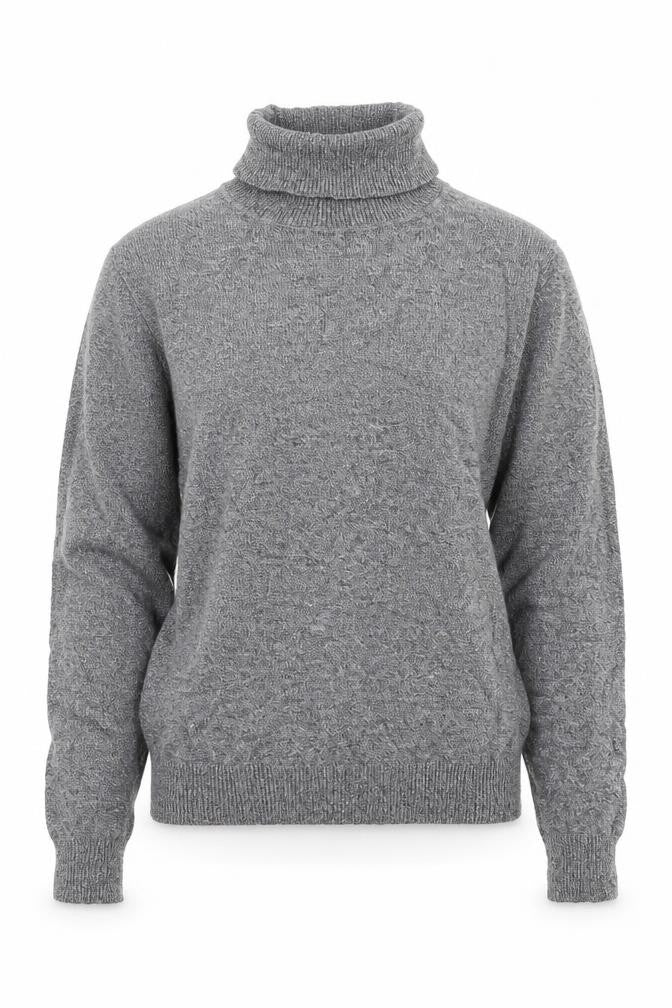 Andrew Marc Womens Grey Round Neck Viscose Pullover Jumper Size M
