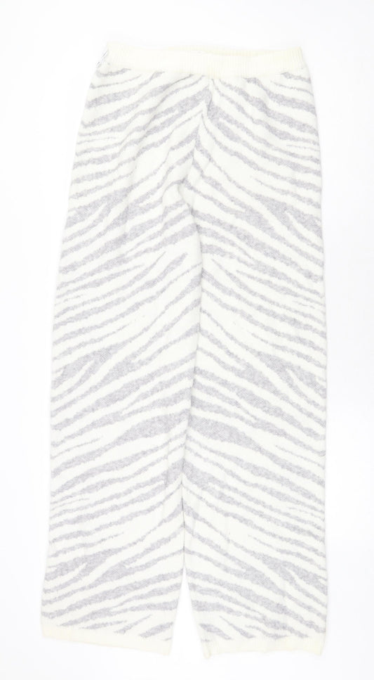 Loungeable Womens Multicoloured Animal Print Acrylic Sweatpants Trousers Size M Regular