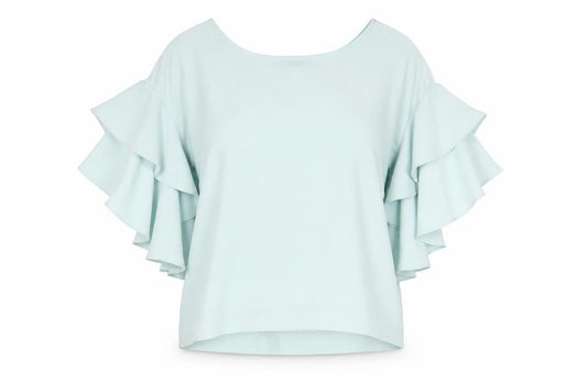 Marks and Spencer Womens Blue Polyester Basic Blouse Size 12 Round Neck