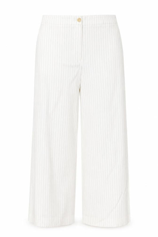 Ann Taylor Womens White Polka Dot Cotton Trousers Size 6 Regular Zip