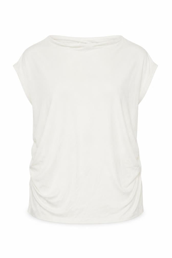 Stradivarius Womens White Viscose Basic Blouse Size XL Mock Neck