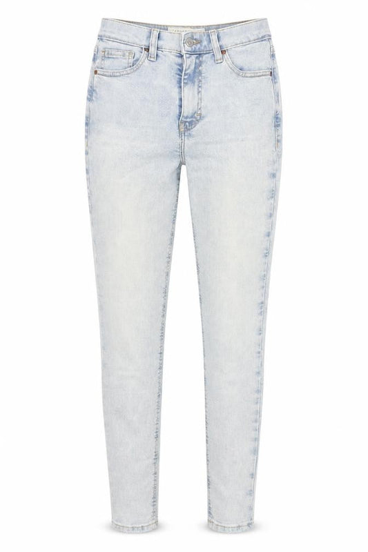 Topshop Womens Blue Cotton Skinny Jeans Size 26 in L30 in Regular Zip