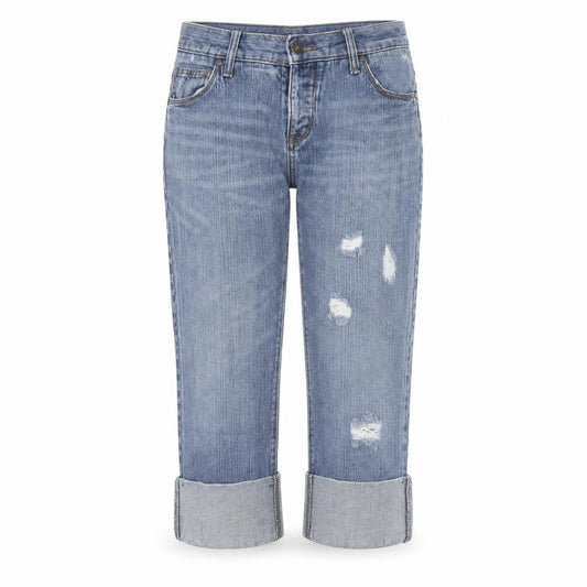 Lee Womens Blue Cotton Straight Jeans Size 30 in Regular Button