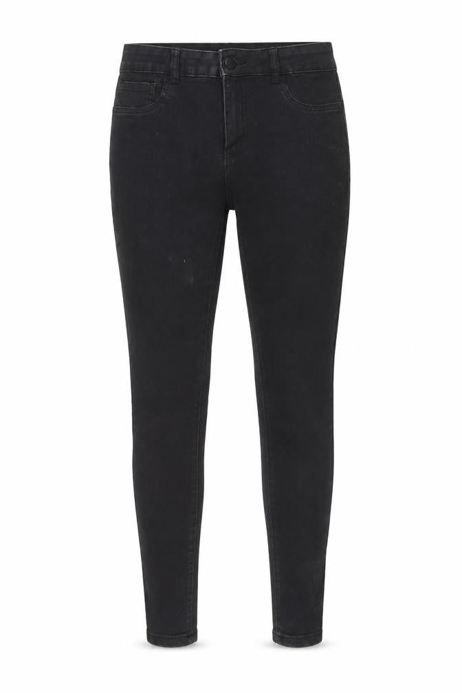 Denim & Co. Womens Black Cotton Skinny Jeans Size 12 Regular Zip