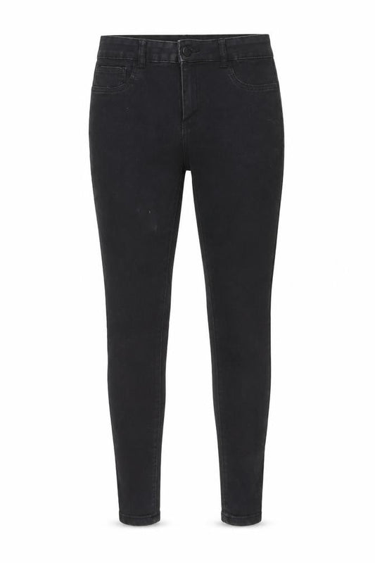 Denim & Co. Womens Black Cotton Skinny Jeans Size 12 Regular Zip