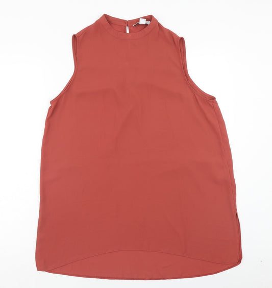 Atmosphere Womens Orange Polyester Tunic Blouse Size 16 Round Neck