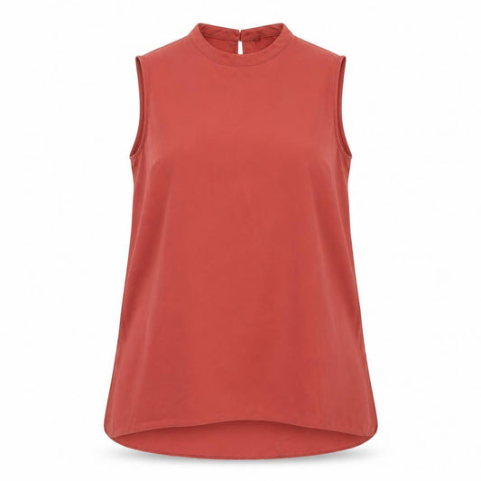 Atmosphere Womens Orange Polyester Tunic Blouse Size 16 Round Neck