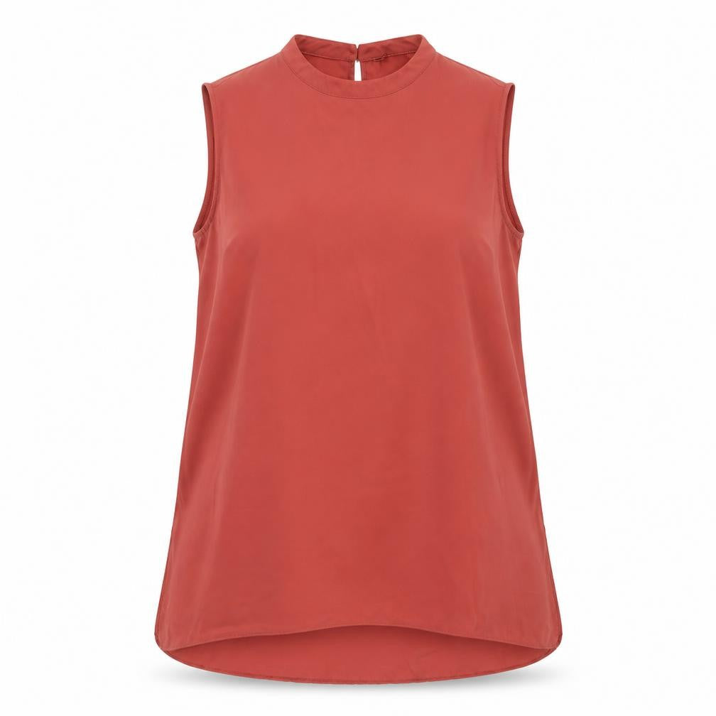 Atmosphere Womens Orange Polyester Tunic Blouse Size 16 Round Neck