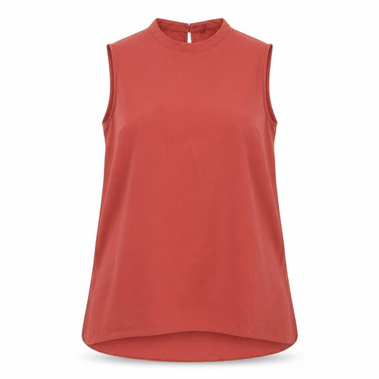Atmosphere Womens Orange Polyester Tunic Blouse Size 16 Round Neck