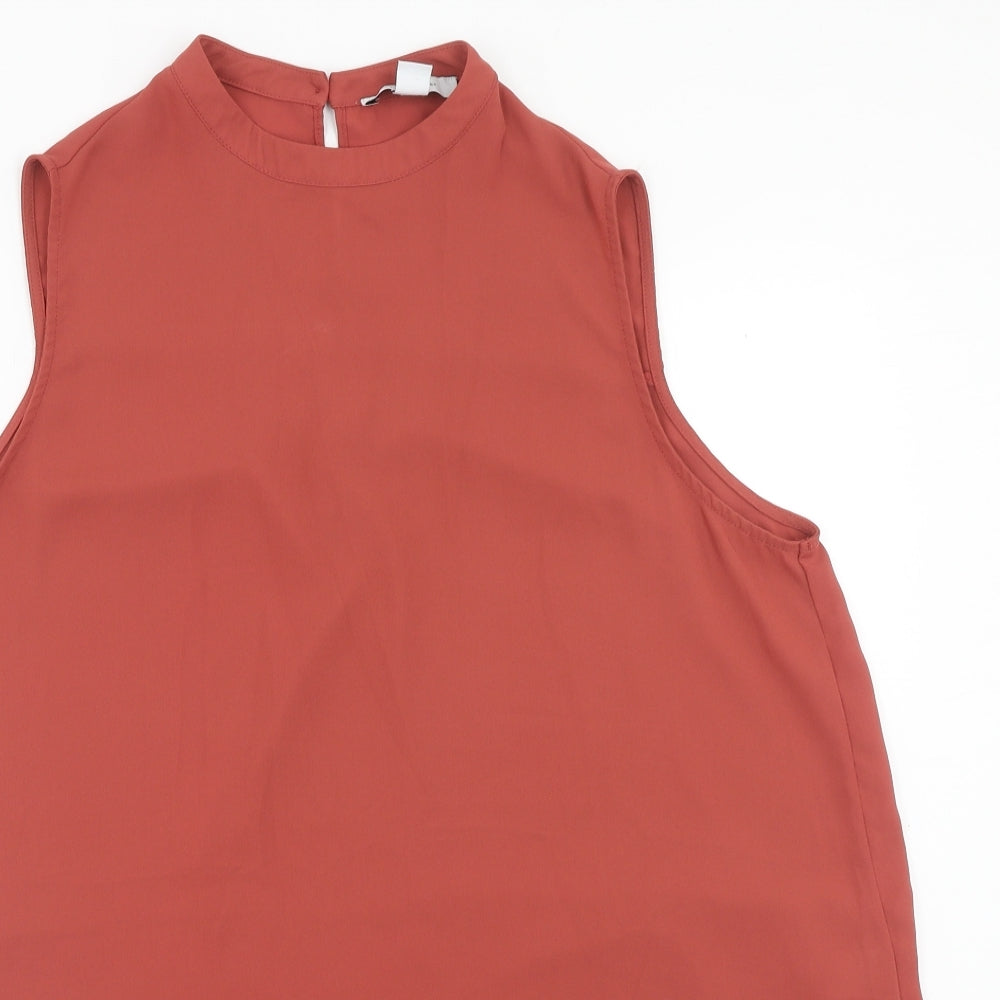 Atmosphere Womens Orange Polyester Tunic Blouse Size 16 Round Neck