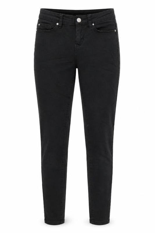 Denim & Co. Womens Black Cotton Skinny Jeans Size 8 Regular Zip