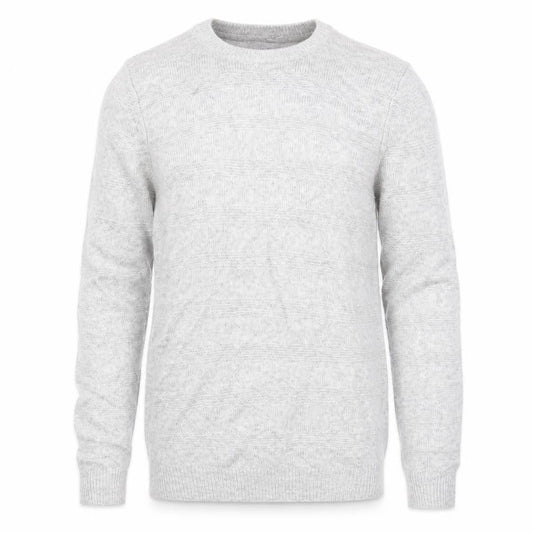 Marks & Spencer Mens Grey Round Neck Acrylic Pullover Jumper Size S Long Sleeve