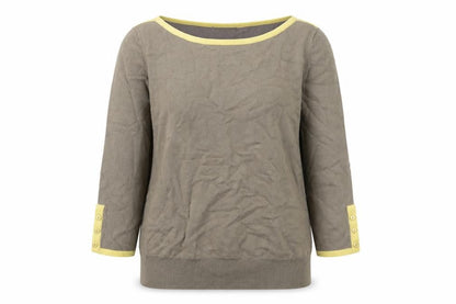 Debenhams Womens Green Boat Neck Cotton Pullover Jumper Size 14