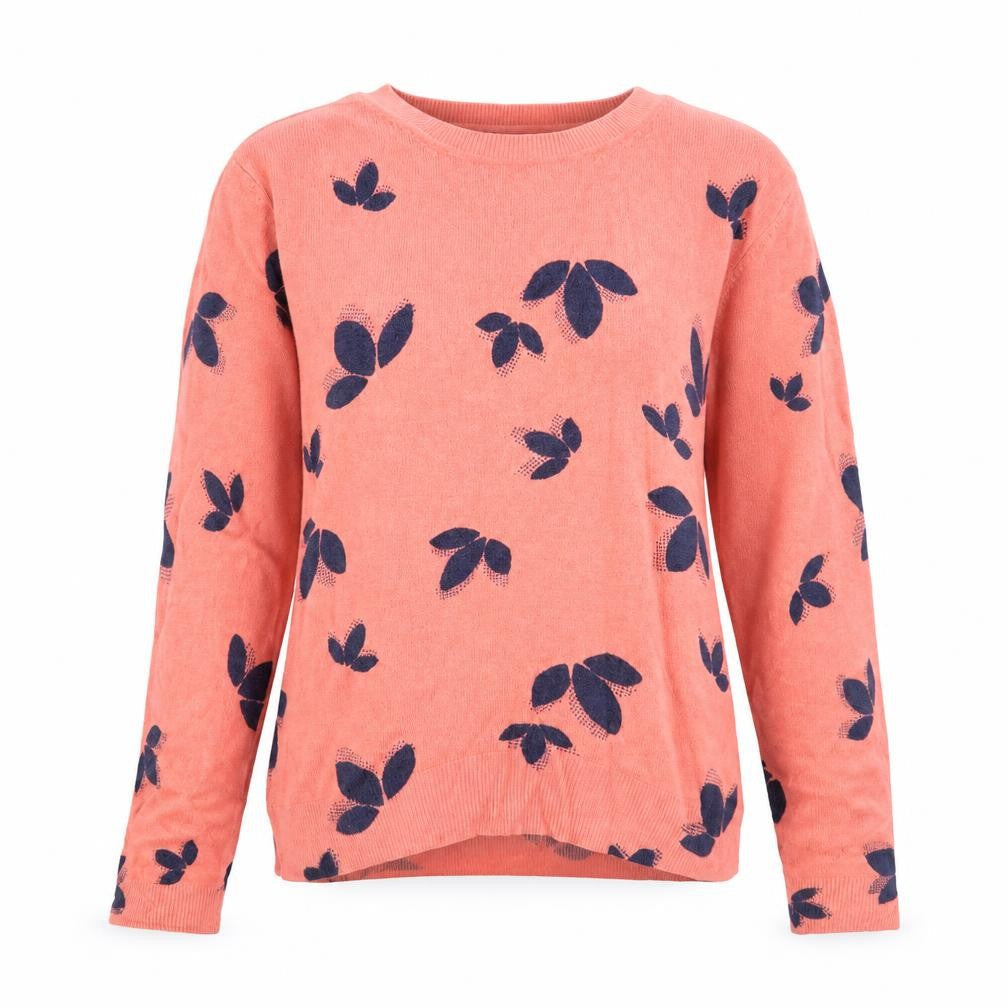 Marks & Spencer Womens Pink Scoop Neck Geometric Acrylic Pullover Jumper Size 10