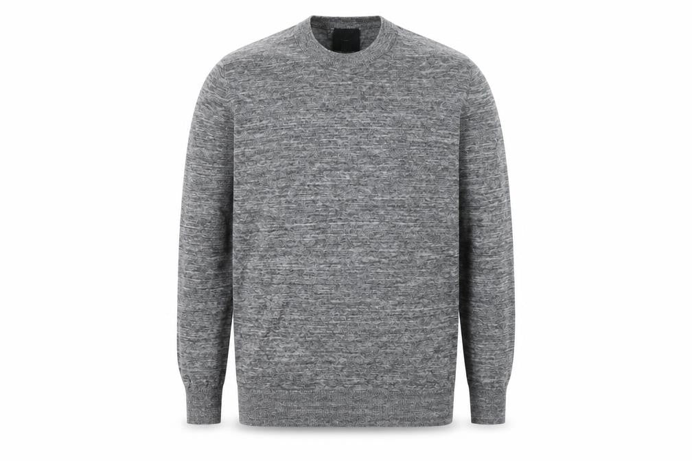 H&M Mens Grey Round Neck Cotton Pullover Jumper Size XS Long Sleeve