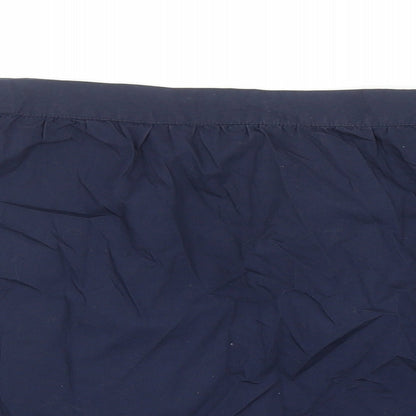 Warehouse Womens Blue Cotton Basic Blouse Size 12 Boat Neck