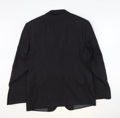 Marks & Spencer Mens Grey Wool Jacket Blazer Size 40 Regular