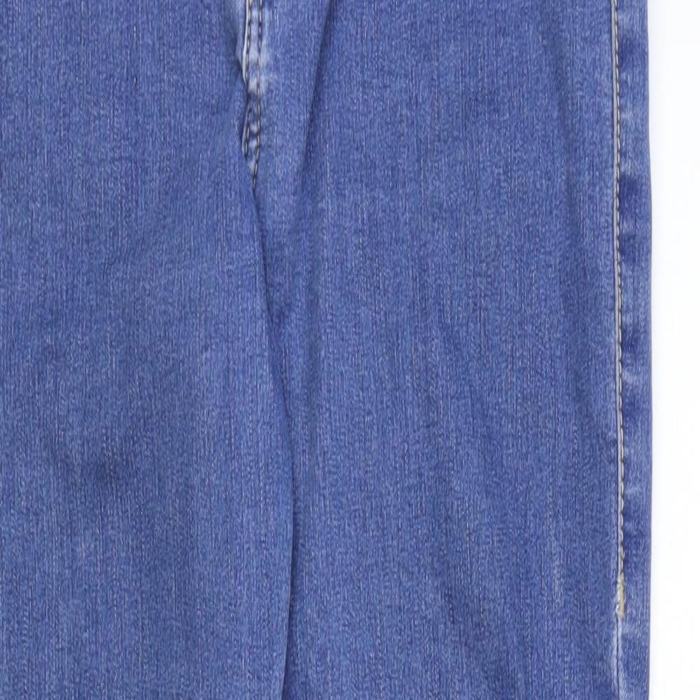 Preworn Womens Blue Cotton Jegging Jeans Size 26 in Regular Zip