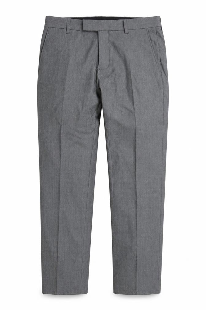 Preworn Mens Grey Polyester Trousers Size 30 in Regular Zip