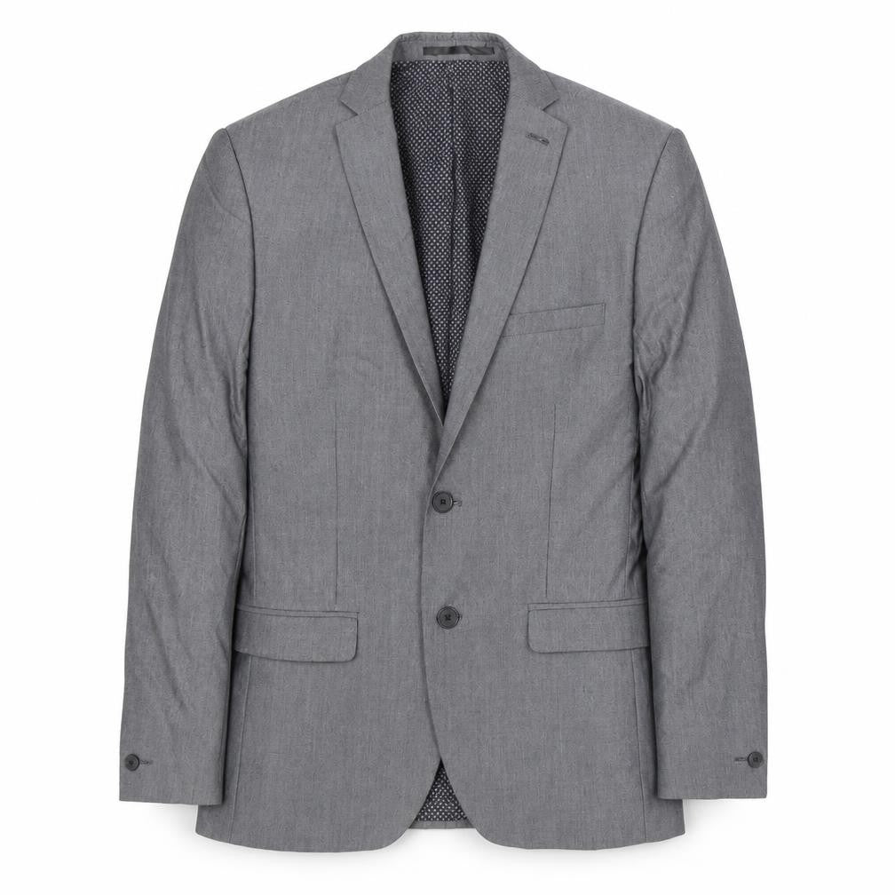 Red Herring Mens Grey Polyester Jacket Blazer Size 38 Regular
