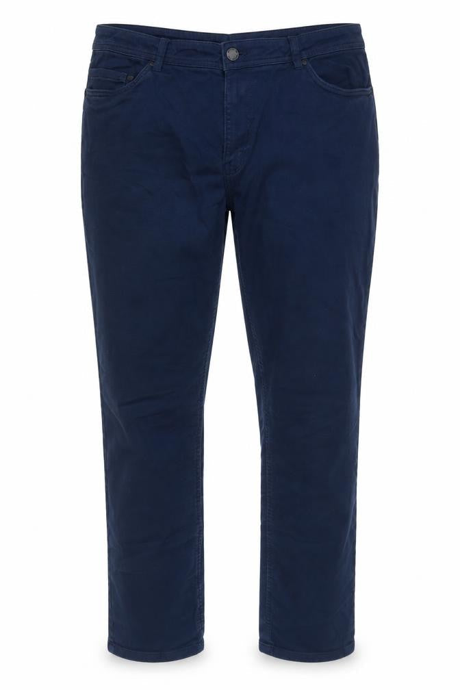 JACHS Womens Blue Cotton Straight Jeans Size 42 in Regular Zip