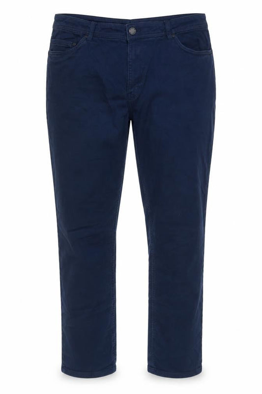 JACHS Womens Blue Cotton Straight Jeans Size 42 in Regular Zip