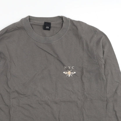 River Island Boys Grey Cotton Pullover Sweatshirt Size S Pullover - NYC
