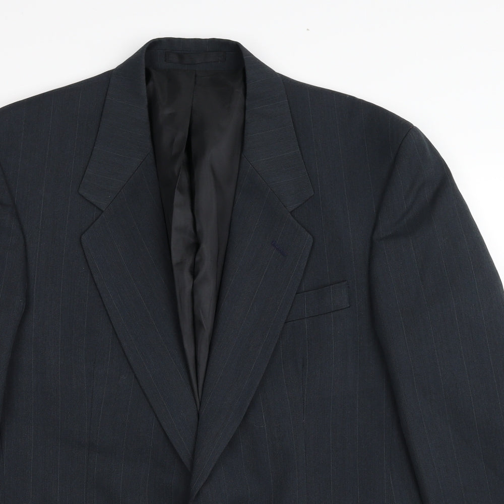 Burton Mens Grey Polyester Jacket Blazer Size 40 Regular