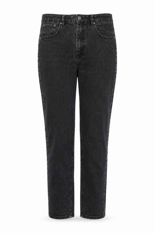 ASOS Womens Black Cotton Straight Jeans Size 30 in L32 in Regular Zip
