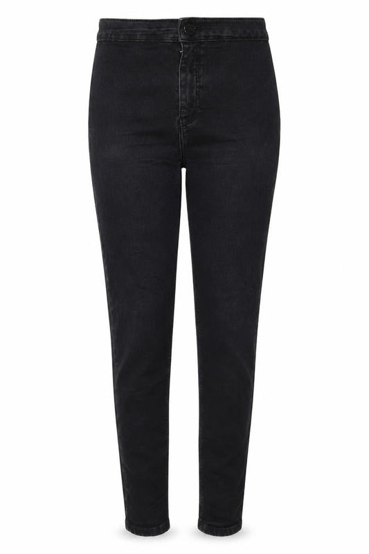 Topshop Womens Black Cotton Jegging Jeans Size 28 in L30 in Regular Zip