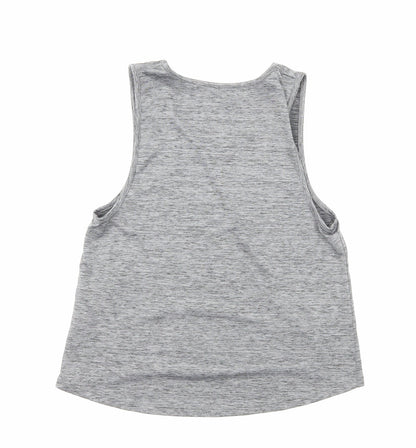 Tu Girls Grey Polyamide Basic Tank Size 12 Years Scoop Neck Pullover - Let's Dance