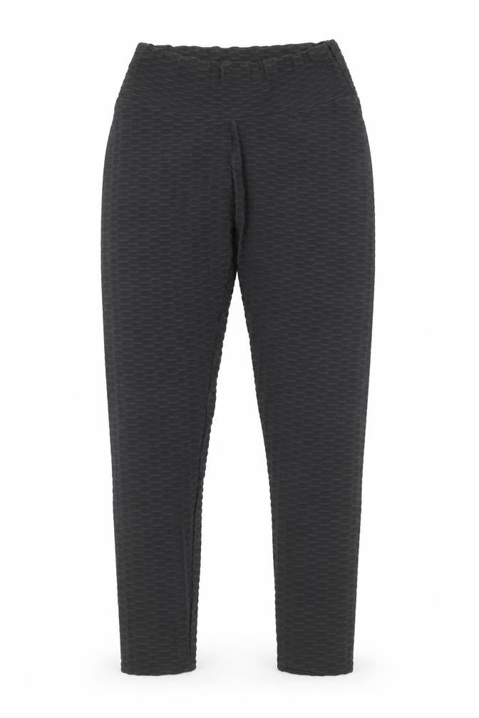 Preworn Womens Black Geometric Polyamide Compression Leggings Size S Regular Pullover