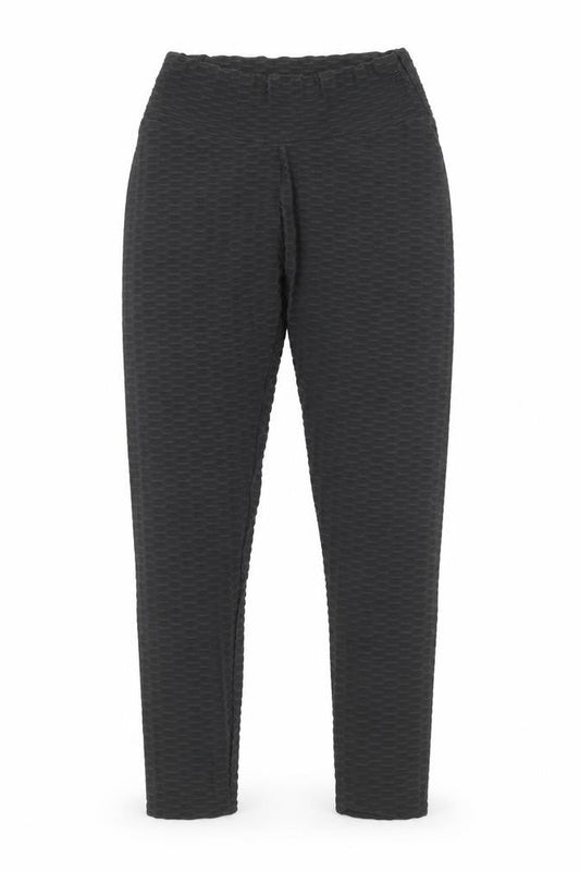 Preworn Womens Black Geometric Polyamide Compression Leggings Size S Regular Pullover