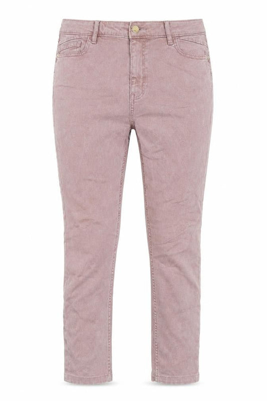 F&F Womens Brown Cotton Straight Jeans Size 10 Regular Zip