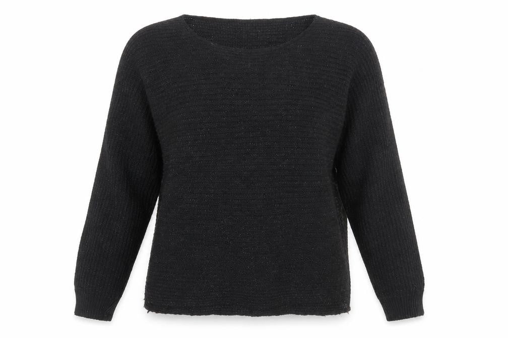 Preworn Womens Black Round Neck Acrylic Pullover Jumper Size M