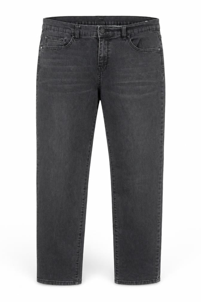 Lab Dip Womens Black Cotton Straight Jeans Size 12 Regular Zip