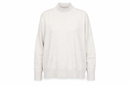 French Connection Womens Beige Mock Neck Acrylic Pullover Jumper Size XS