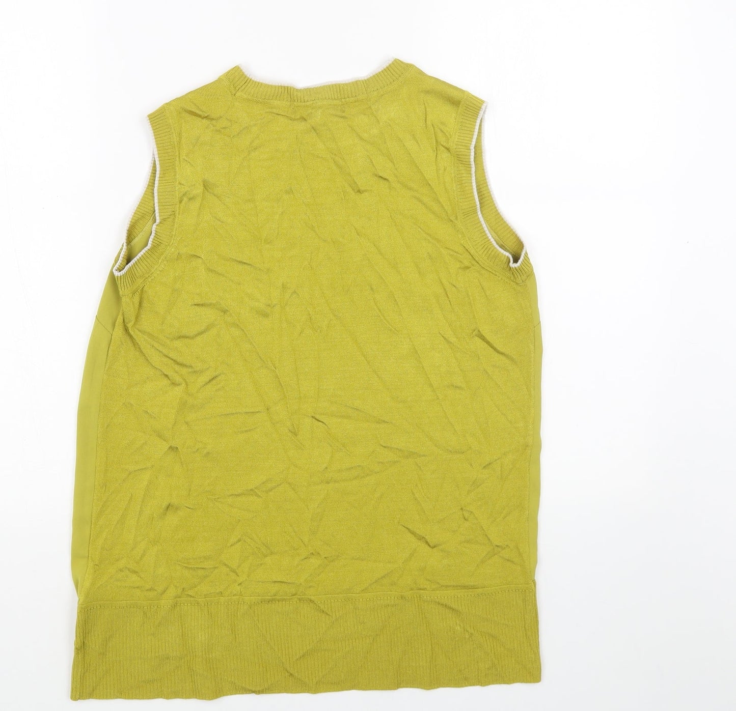 NEXT Womens Green Scoop Neck Polyester Vest Jumper Size 10
