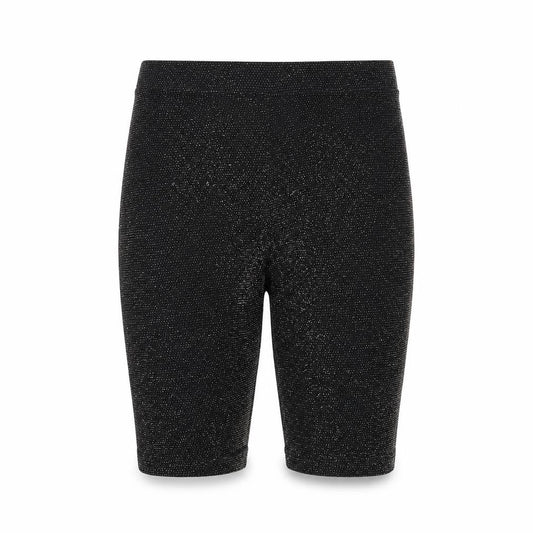 Urban Outfitters Womens Black Geometric Polyamide Compression Shorts Size S Regular Pull On