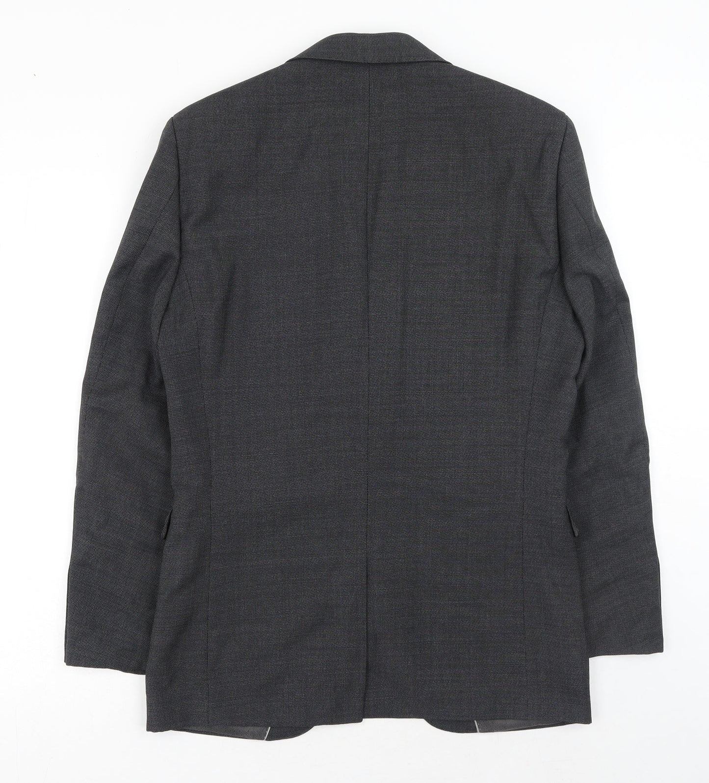 NEXT Mens Grey Polyester Jacket Blazer Size 38 Regular