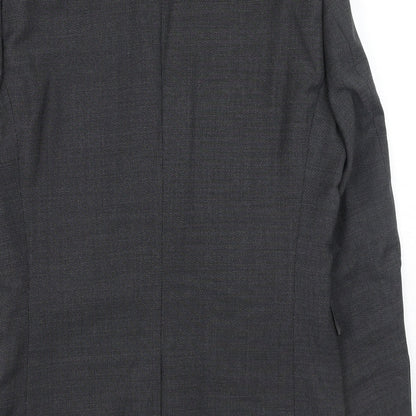 Next Mens Grey Polyester Jacket Blazer Size 38 Regular